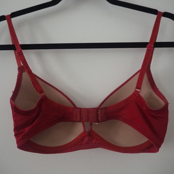 Red Adore Me Push Up Bra 30DD - Picture 3 of 3